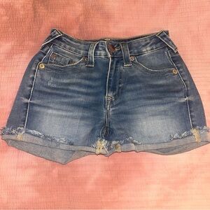 True Religion Blue Jean Shorts for Women